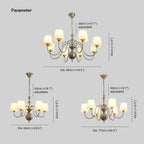 Silva Ancien Métal Verre Lustre Salle d'Étude Chambre à Coucher - Neutralighting