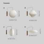 Ritta Moderne Rond Métal Bois Intérieur Applique Murale Salon - Neutralighting