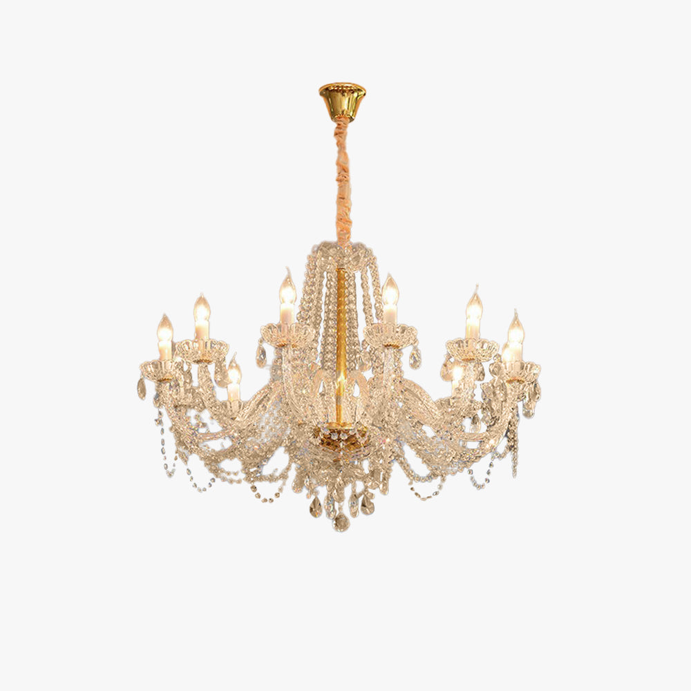 Kristy LED Lustre Cristal Métal Verre Salon Chambre à Coucher - Neutralighting
