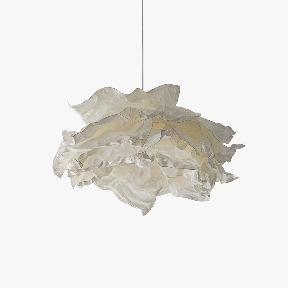 Ritta Wabi-sabi Nuage Métal Papier LED Suspension Étude Chambre à Coucher - Neutralighting