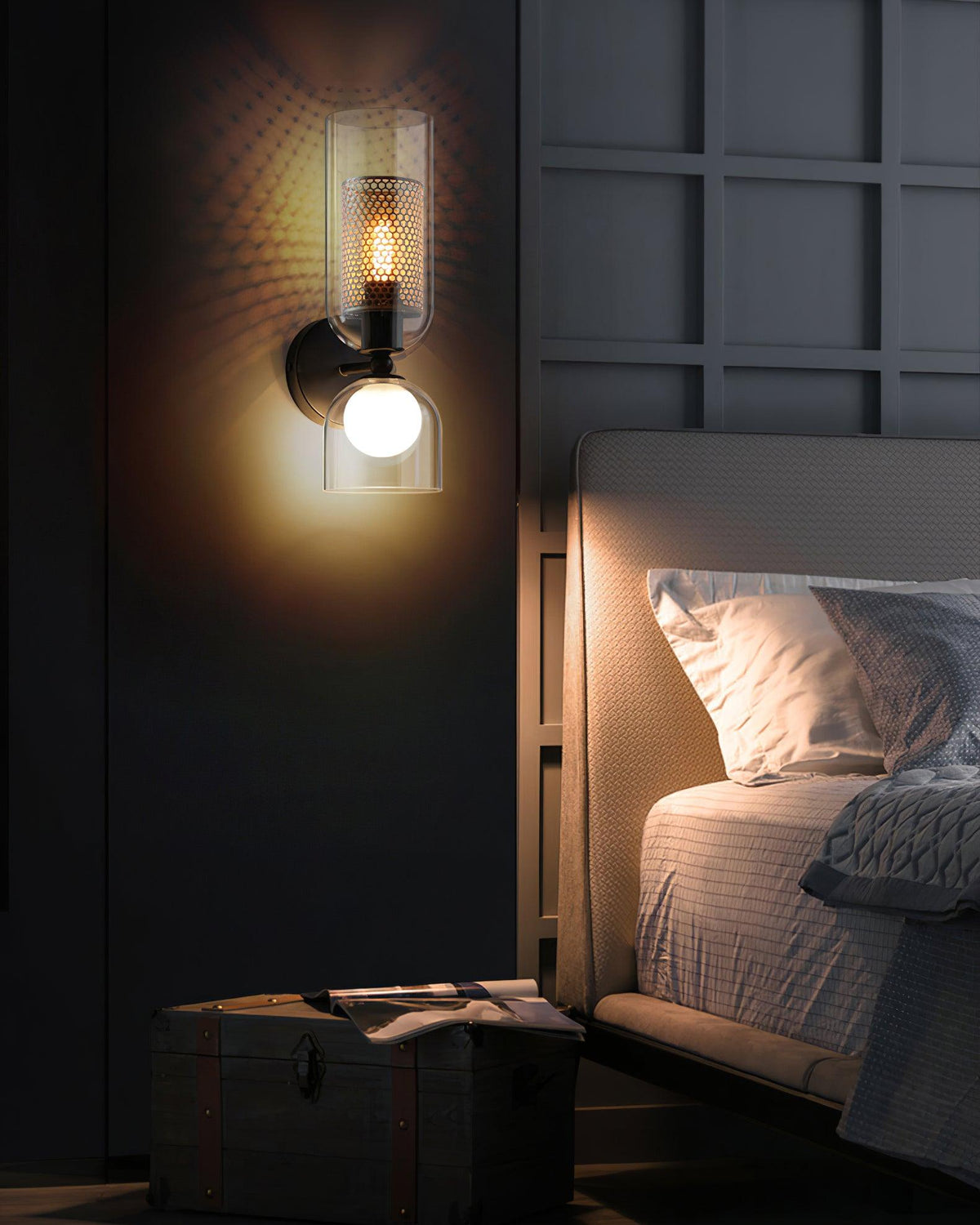 Alvynan Applique Murale en Verre Art Nordique Premium - Neutralighting