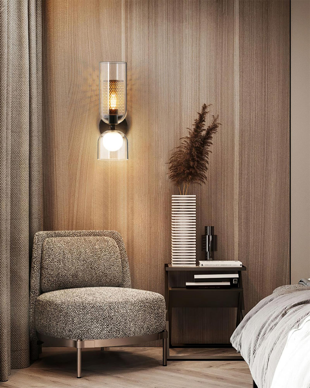 Alvynan Applique Murale en Verre Art Nordique Premium - Neutralighting