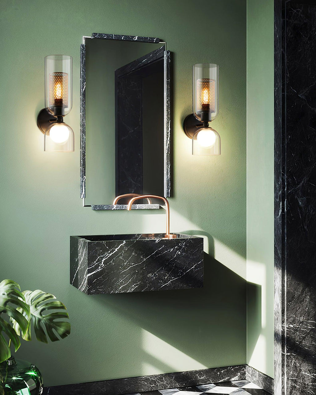Alvynan Applique Murale en Verre Art Nordique Premium - Neutralighting