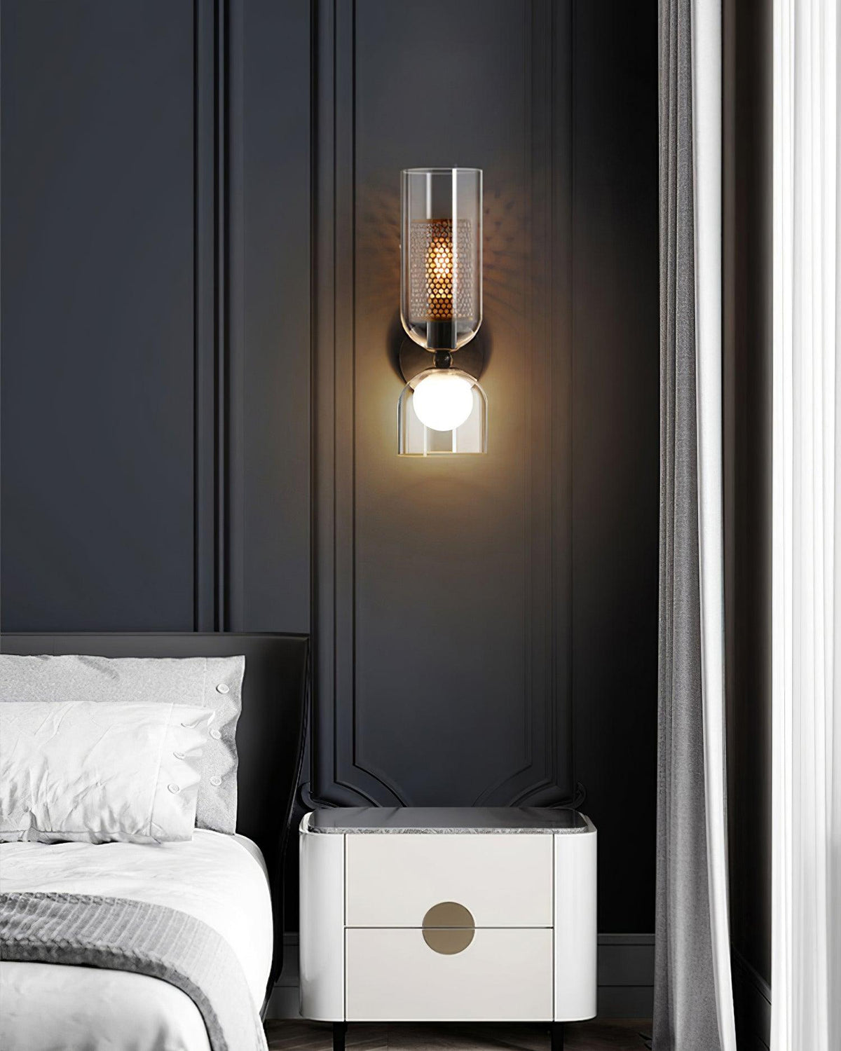 Alvynan Applique Murale en Verre Art Nordique Premium - Neutralighting