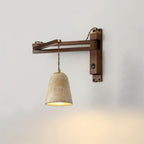 Applique Murale avec Abat-jour Cylindre en Travertin pour Ambiance Minimaliste - Neutralighting