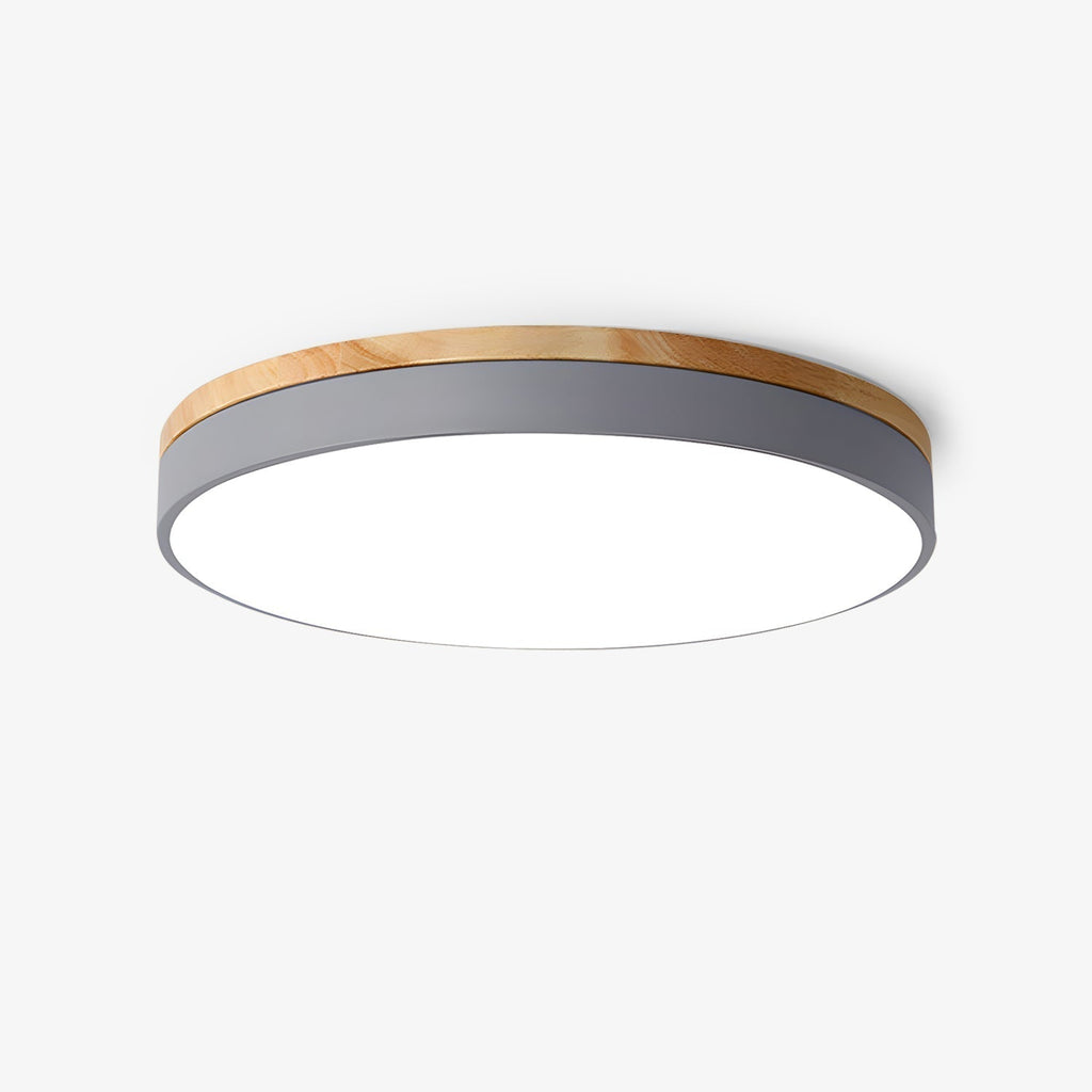 Solara Lampe Plafonnier Circulaire en Bois Moderne Minimaliste - Neutralighting