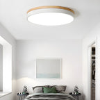 Solara Lampe Plafonnier Circulaire en Bois Moderne Minimaliste - Neutralighting