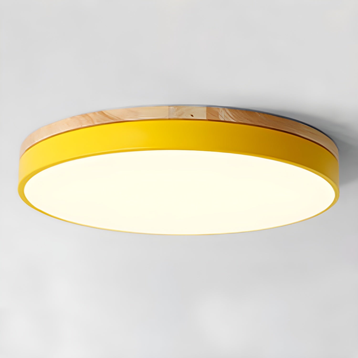 Solara Lampe Plafonnier Circulaire en Bois Moderne Minimaliste - Neutralighting