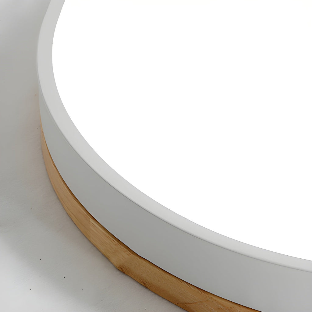 Solara Lampe Plafonnier Circulaire en Bois Moderne Minimaliste - Neutralighting
