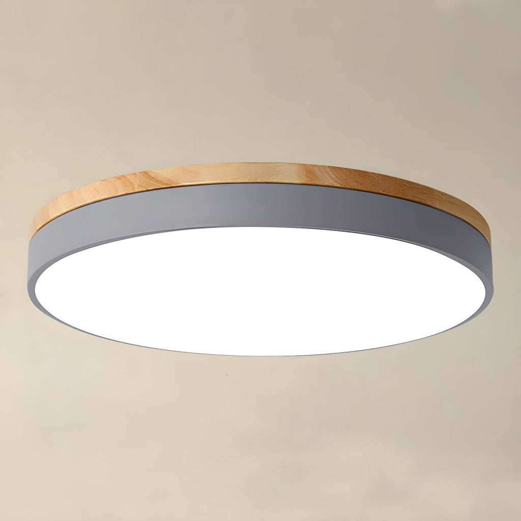 Solara Lampe Plafonnier Circulaire en Bois Moderne Minimaliste - Neutralighting