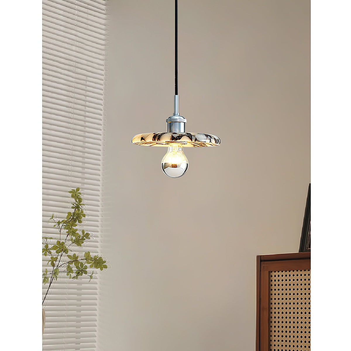Ovelion Suspension Marbre Métal Art Nordique Premium - Neutralighting