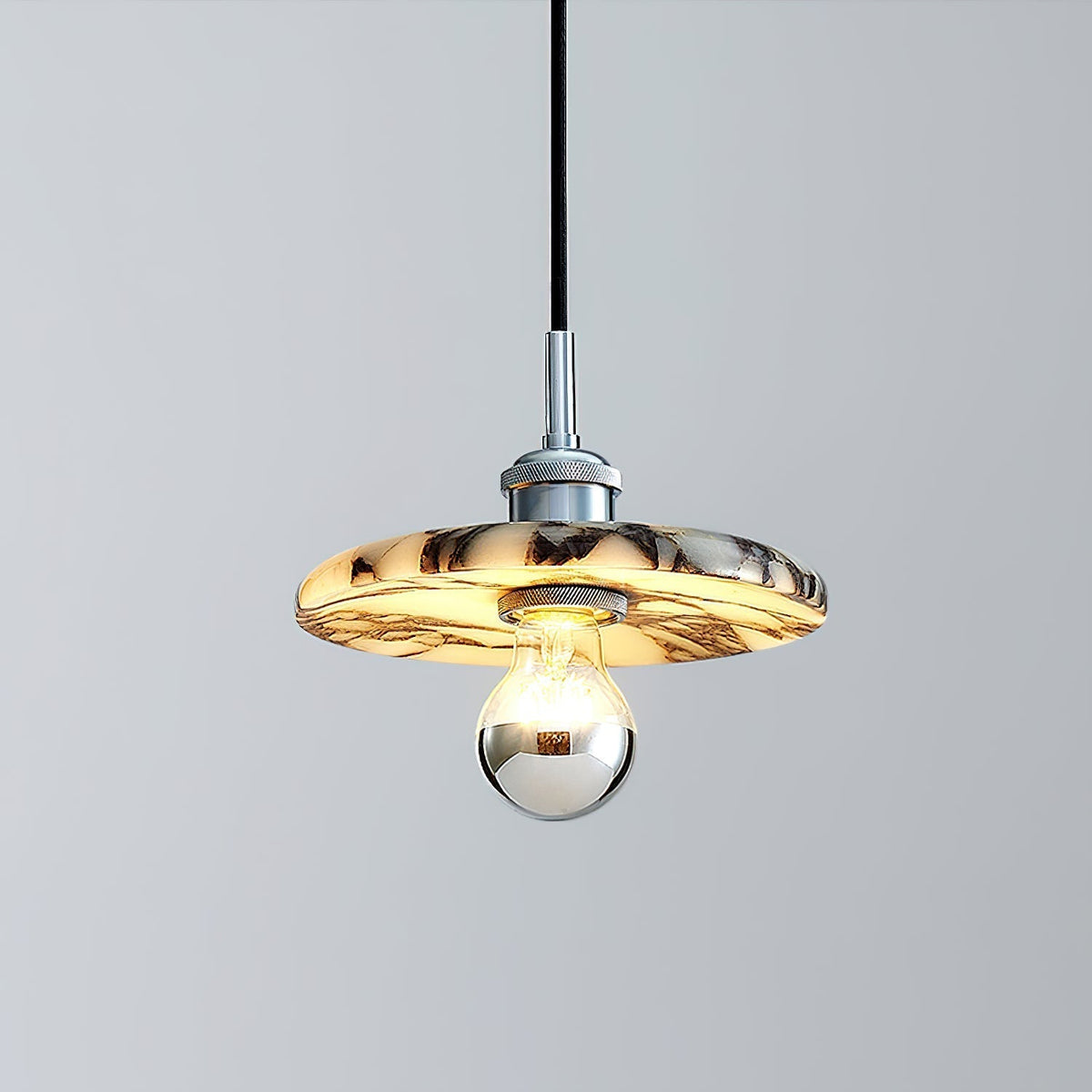 Ovelion Suspension Marbre Métal Art Nordique Premium - Neutralighting