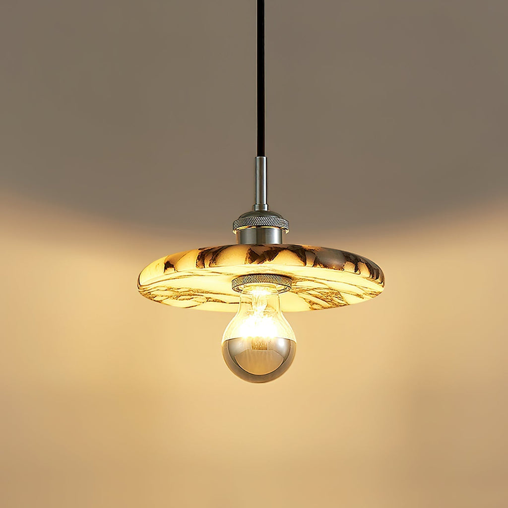 Ovelion Suspension Marbre Métal Art Nordique Premium - Neutralighting