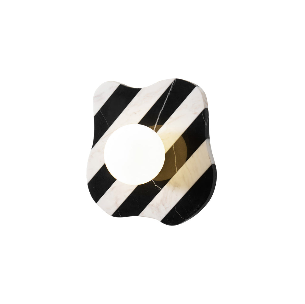 Curinis Applique Murale Marbre Zebra Verre - Neutralighting