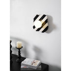 Curinis Applique Murale Marbre Zebra Verre - Neutralighting