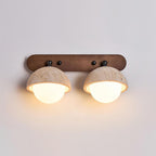 Gavilo Applique Murale Double en Travertin - Neutralighting