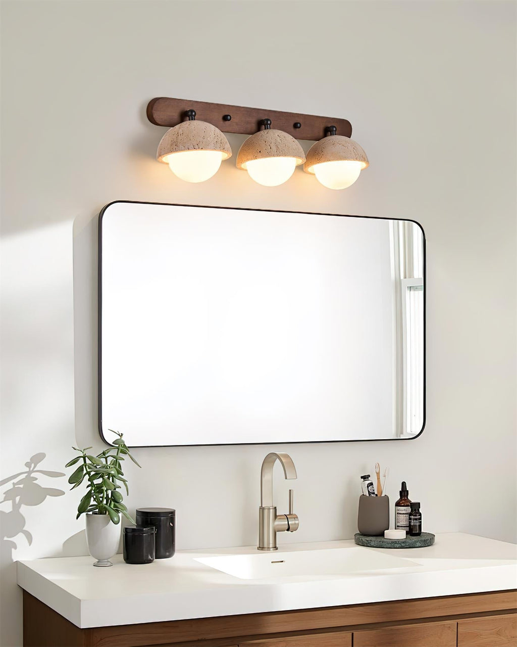 Gavilo Applique Murale Double en Travertin - Neutralighting