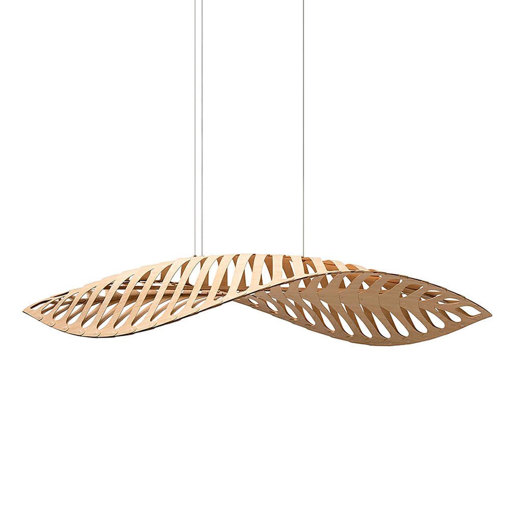 Veliren Lampe Suspendue Feuille Bois - Neutralighting