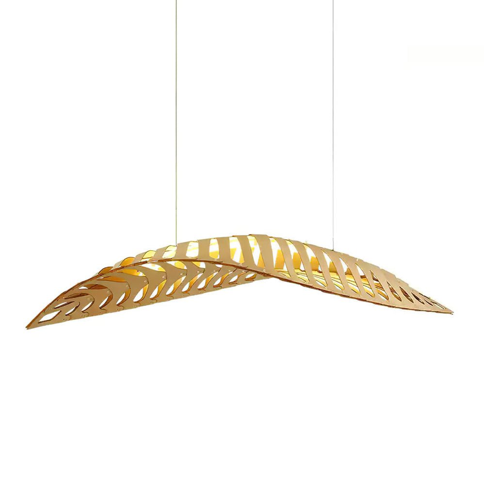 Veliren Lampe Suspendue Feuille Bois - Neutralighting