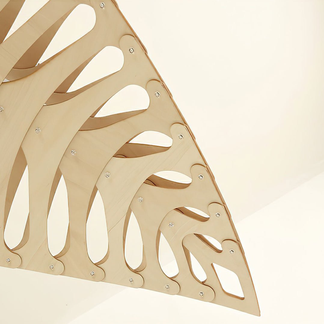 Veliren Lampe Suspendue Feuille Bois - Neutralighting