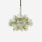 Zerelle Lampe Pendante Verre Froncé Fleur - Neutralighting