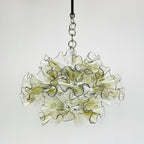 Zerelle Lampe Pendante Verre Froncé Fleur - Neutralighting