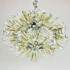 Zerelle Lampe Pendante Verre Froncé Fleur - Neutralighting