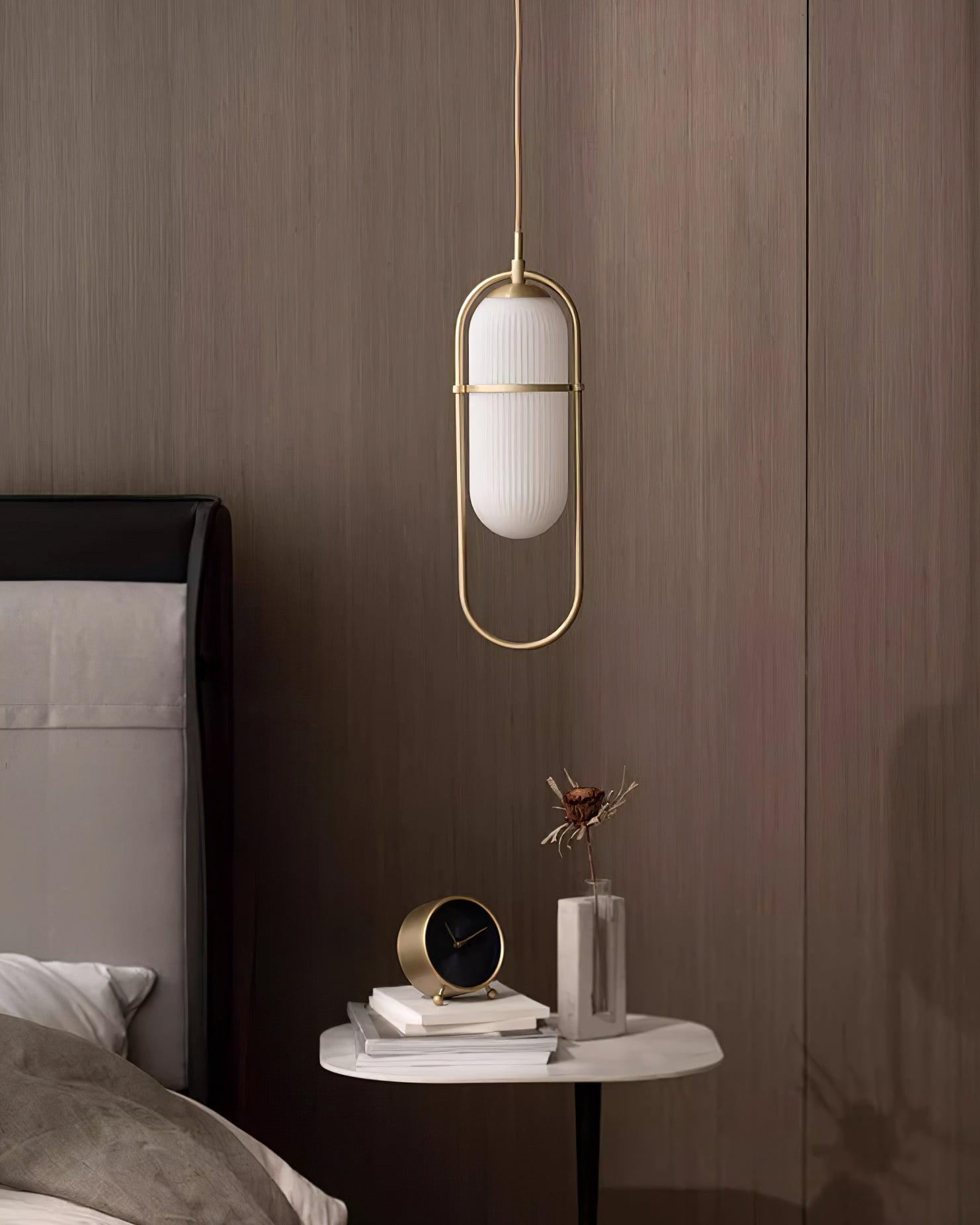 Zesta Lampe Suspendue Verre Rainuré Minimaliste - Neutralighting