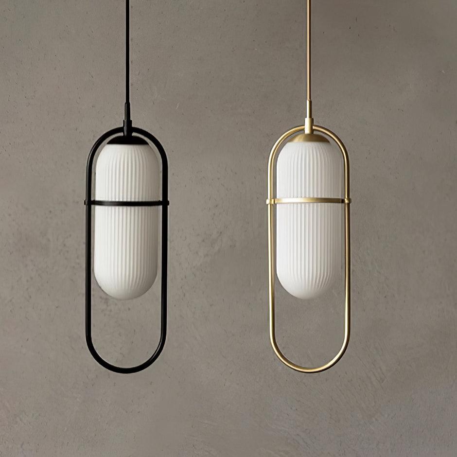 Zesta Lampe Suspendue Verre Rainuré Minimaliste - Neutralighting