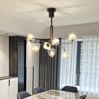 Zevin Lustre Abat-jours en Verre Facetté Bras en Laiton Artisanal - Neutralighting