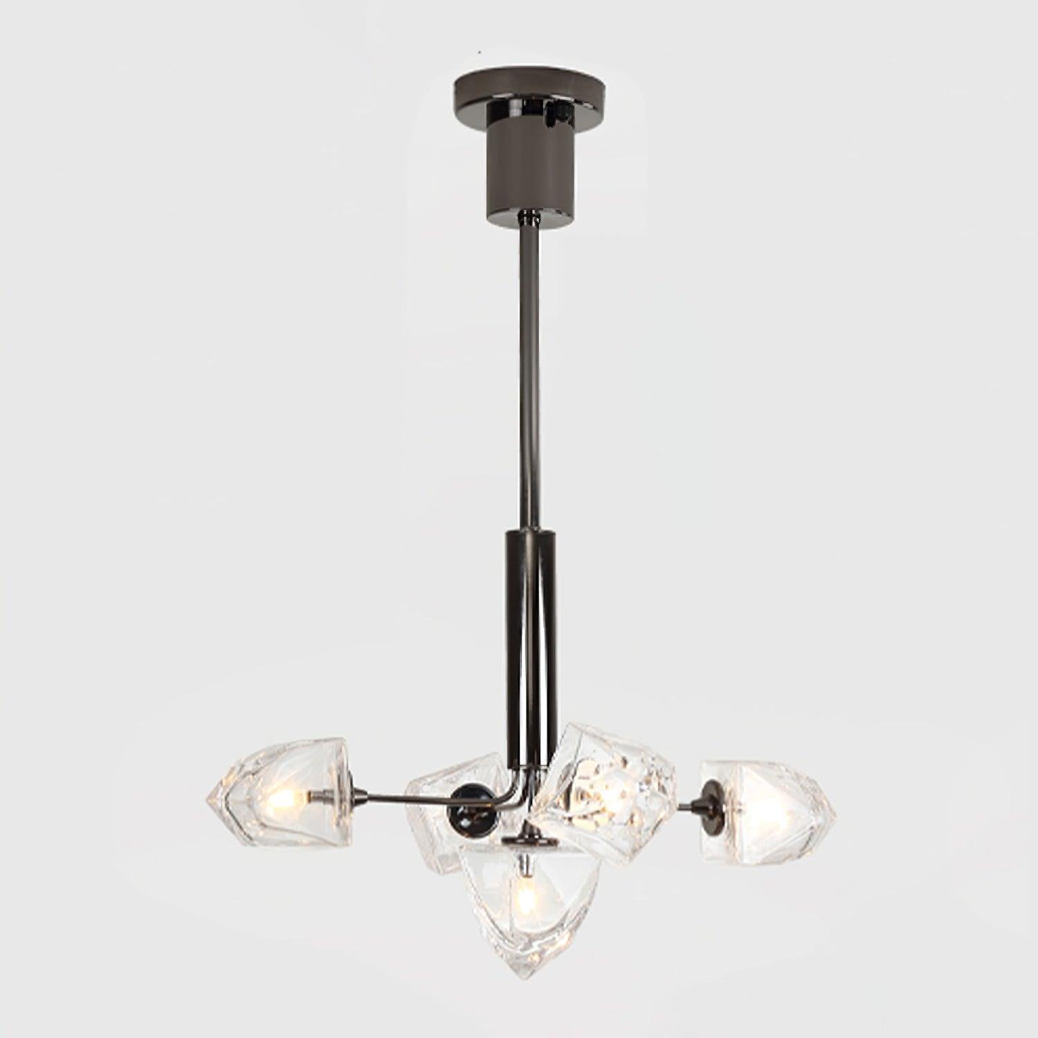Zevin Lustre Abat-jours en Verre Facetté Bras en Laiton Artisanal - Neutralighting