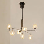 Zevin Lustre Abat-jours en Verre Facetté Bras en Laiton Artisanal - Neutralighting