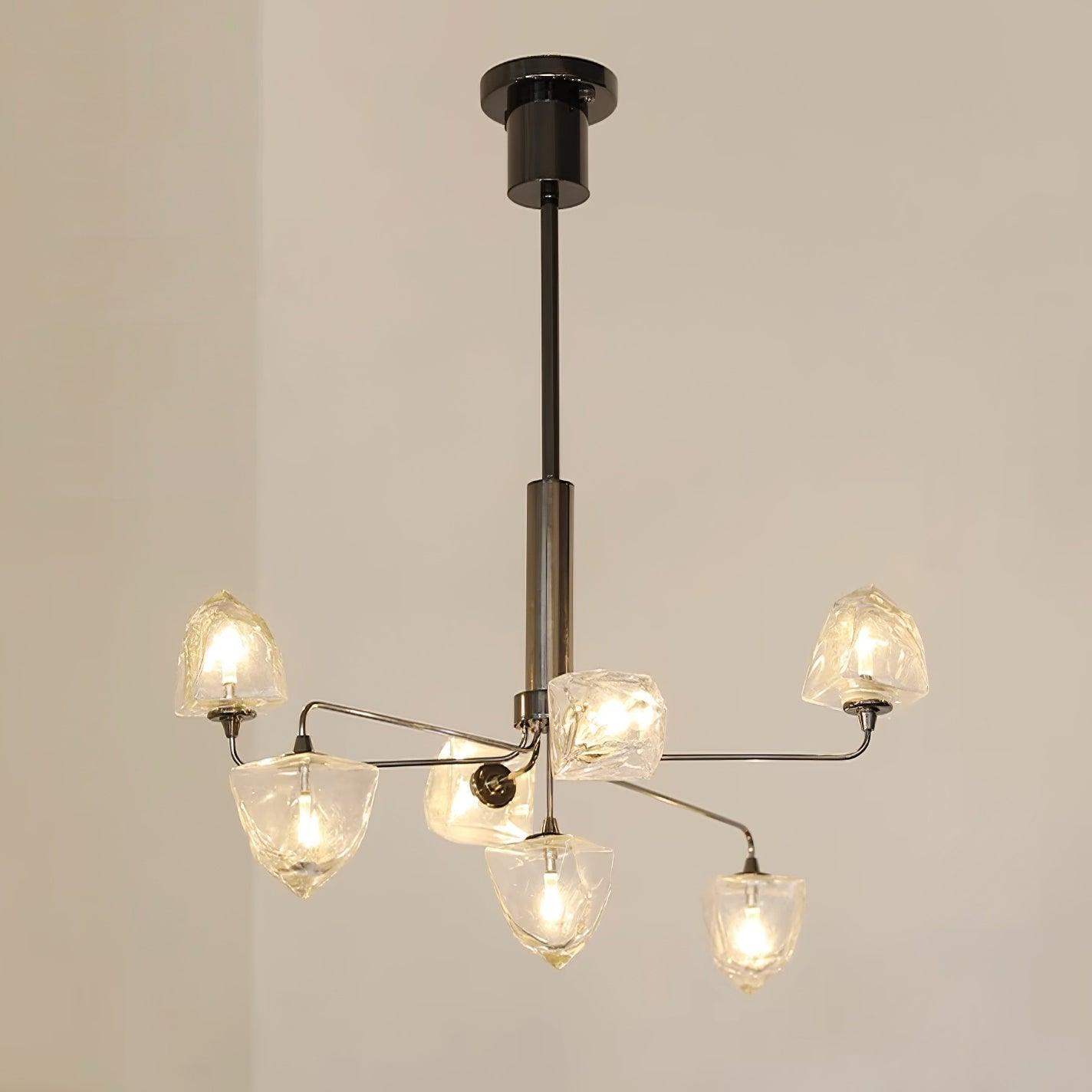 Zevin Lustre Abat-jours en Verre Facetté Bras en Laiton Artisanal - Neutralighting