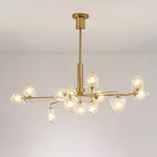Zevin Lustre Abat-jours en Verre Facetté Bras en Laiton Artisanal - Neutralighting