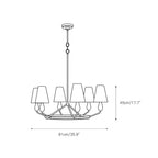Avlaeir Lustre Laiton Tissu Industriel Vintage - Neutralighting