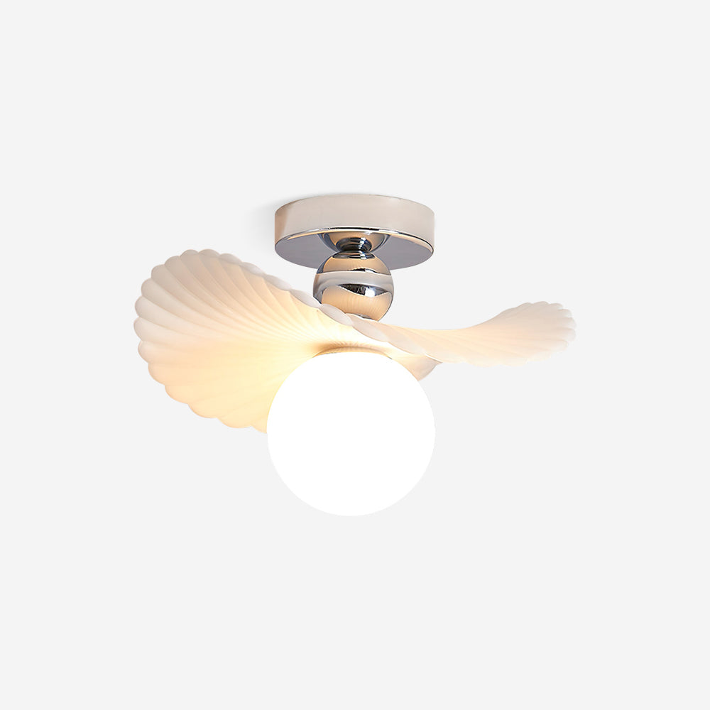 Ilyon Lampe Plafonnier Moderne à Abat-Jour Givré à Ailes - Neutralighting
