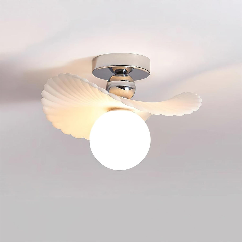 Ilyon Lampe Plafonnier Moderne à Abat-Jour Givré à Ailes - Neutralighting