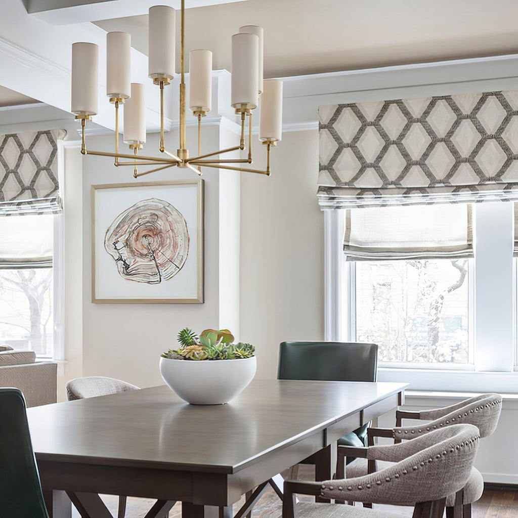 Eraeiel Lustre Laiton Tissu Luxe Postmoderne - Neutralighting