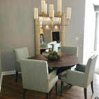 Eraeiel Lustre Laiton Tissu Luxe Postmoderne - Neutralighting