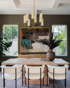 Eraeiel Lustre Laiton Tissu Luxe Postmoderne - Neutralighting