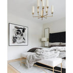 Eraeiel Lustre Laiton Tissu Luxe Postmoderne - Neutralighting
