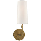 Ernorora Vintage Industrial Brass Fabric Wall Lamp - Neutralighting