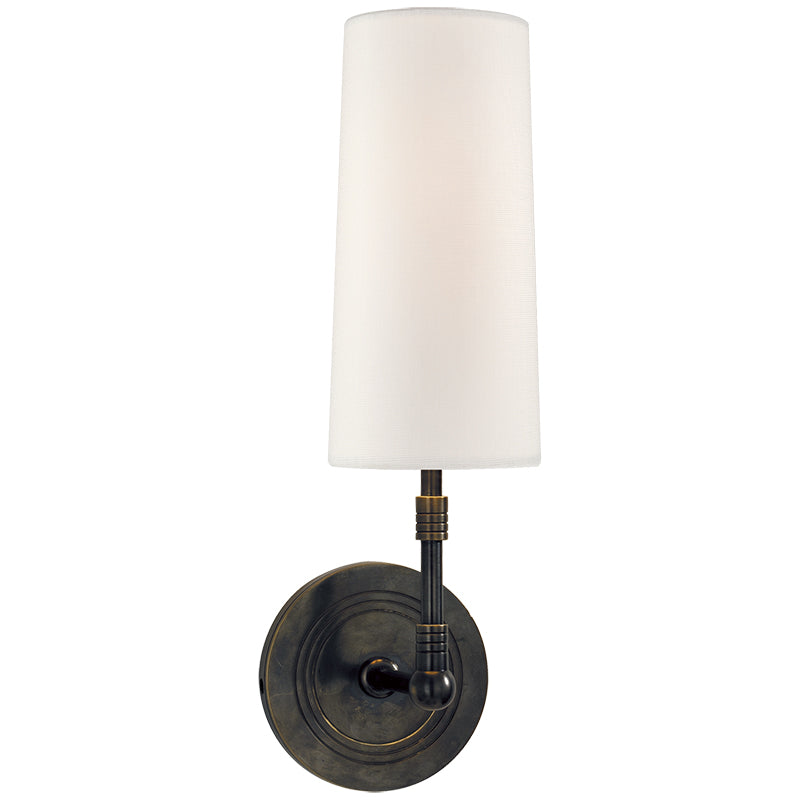 Ernorora Vintage Industrial Brass Fabric Wall Lamp - Neutralighting