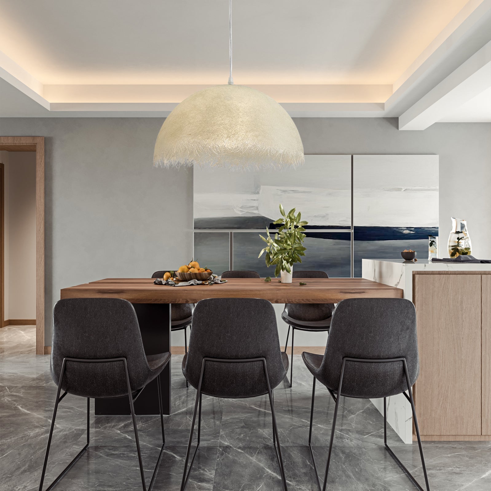 Willa Lampe Pendante Moderne en Résine Époxy - Neutralighting