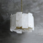 Zoe Lustre Albâtre Superposé Luxe Postmoderne - Neutralighting
