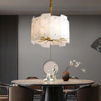 Zoe Lustre Albâtre Superposé Luxe Postmoderne - Neutralighting