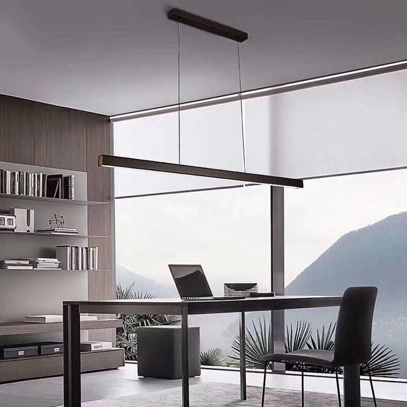 Ray Suspension Linéaire Moderne, Métal, Noir/Blanc, Salon - Neutralighting