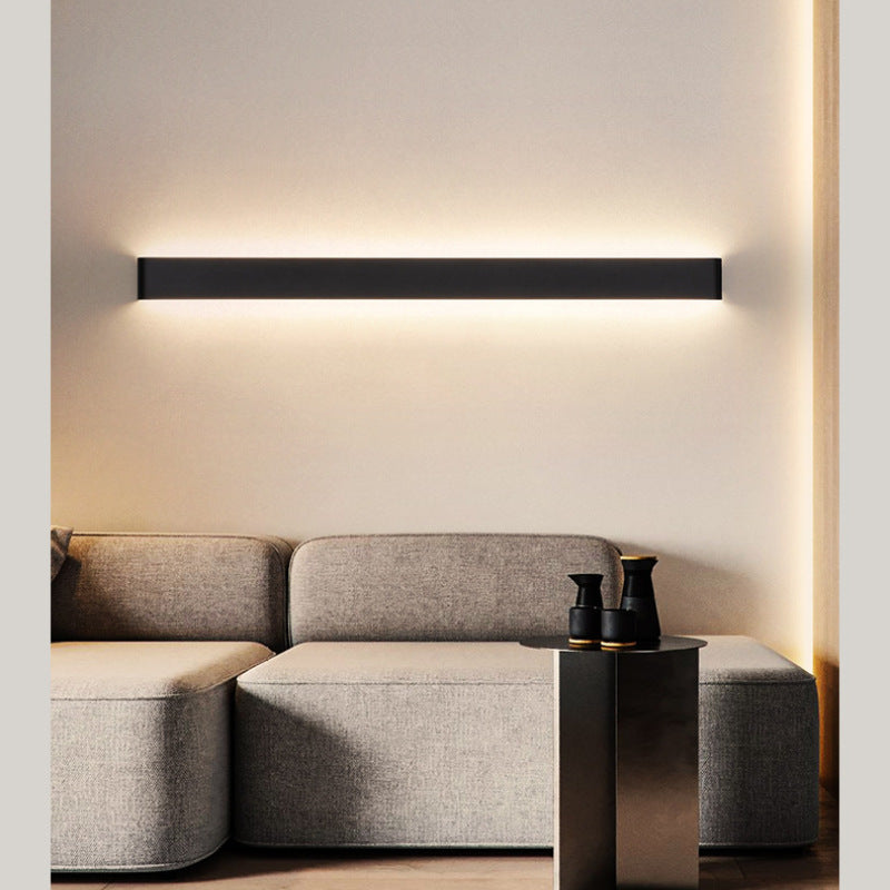 Ray Applique Murale Rectanglaire Minimaliste, Métal/Acrylique, Noir/Blanc, Salle de Bain - Neutralighting