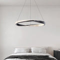 Kristy Luminaires Suspensions Anneau Moderne Métal Acrylique Noir/Cuivre Salon/Chambre à Coucher - Neutralighting