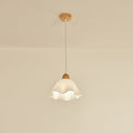 Muto Suspension Minimaliste en Forme de Fleure, Acrylique/Bois, Blanc, Salon/Salle à Manger - Neutralighting